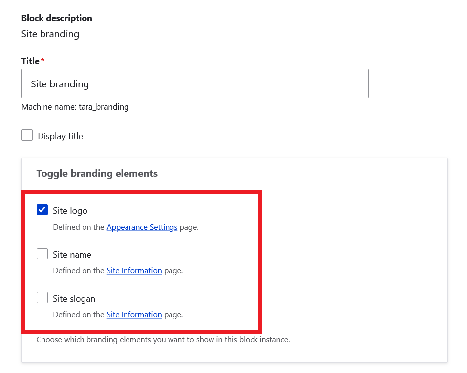Drupal Logo Elements