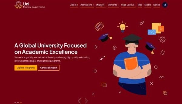 Uni - Education & University Drupal Theme